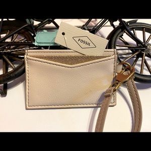 Fossil card case wristlet